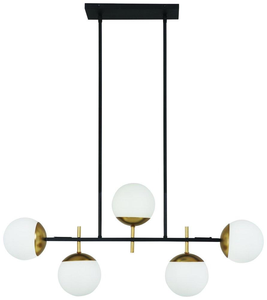 George Kovacs Weathered Black/Gold 5 LITE ISLAND 