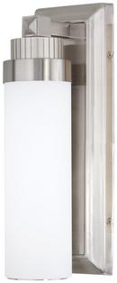 13 in. 1-Light Wall Sconce in Brushed Nickel