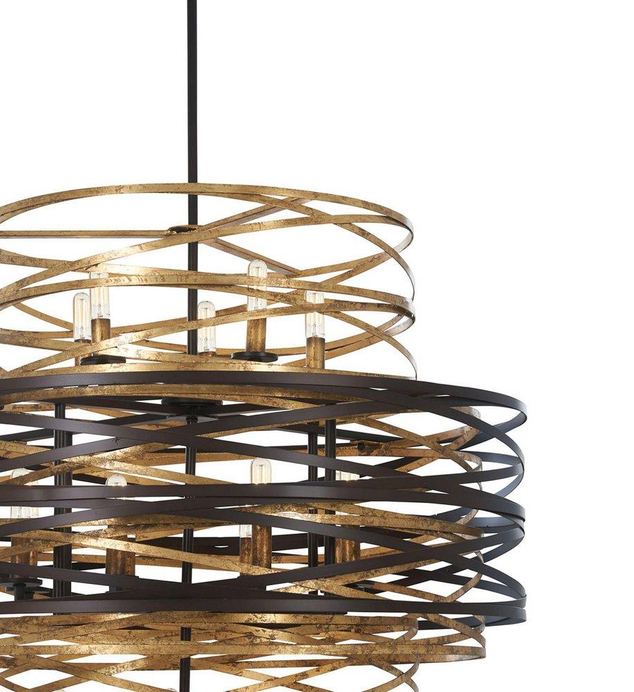 Minka Lavery Dark Bronze 60W 18-Light Candelabra E-12 Chandelier 