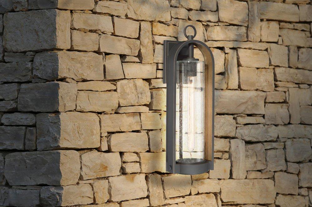 Minka Oil Rubbed Bronze with Gold Highlights 60W 1-Light Medium E-26 Outdoor Wall Sconce 