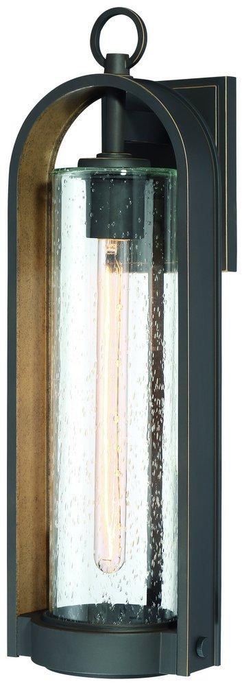 Minka Oil Rubbed Bronze with Gold Highlights 60W 1-Light Medium E-26 Outdoor Wall Sconce 