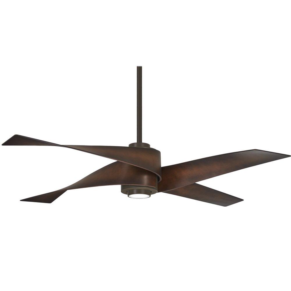 Minka Aire Oil Rubbed Bronze 64 in. 51.21W 4-blade 1-Light Ceiling Fan 