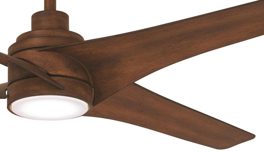 Minka Aire Distressed Koa 4-Blade Ceiling Fan with 56 in. Blade Span 
