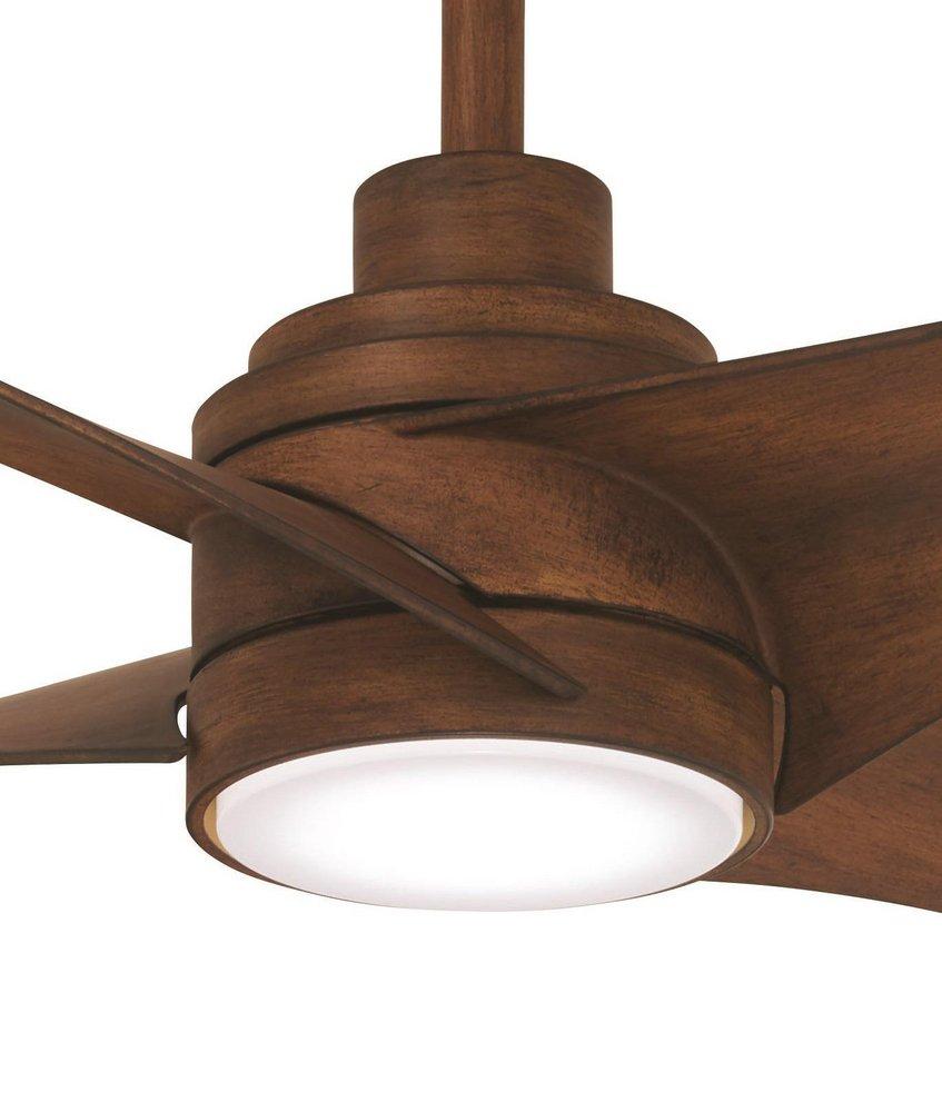 Minka Aire Distressed Koa 4-Blade Ceiling Fan with 56 in. Blade Span 