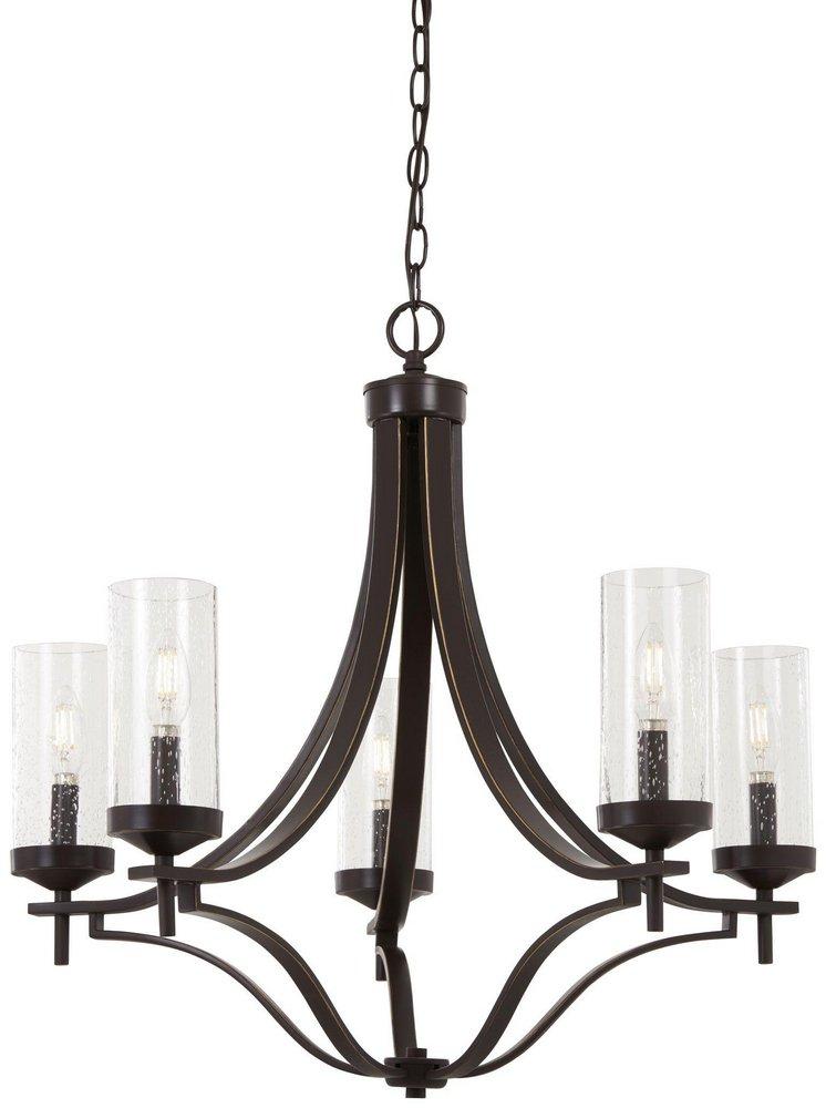 Minka Lavery Downtown Bronze 60W 5-Light Candelabra E-12 Chandelier 