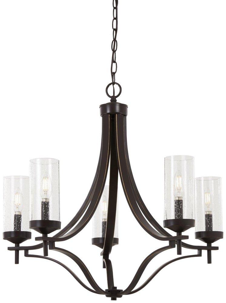Minka Lavery Downtown Bronze 60W 5-Light Candelabra E-12 Chandelier 