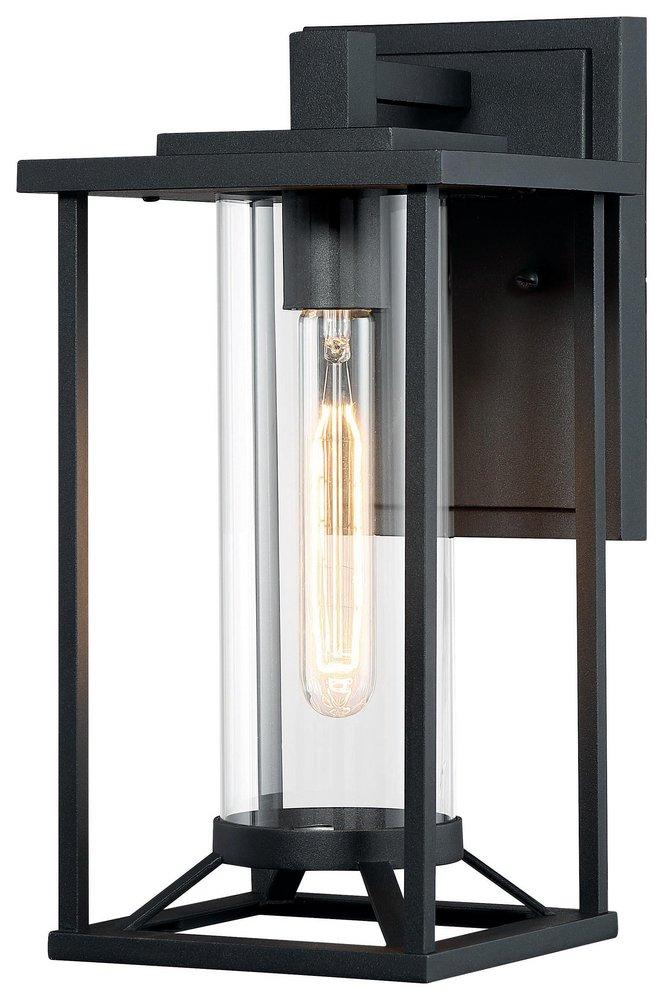 Minka Black 60W 1-Light Outdoor Wall Sconce 