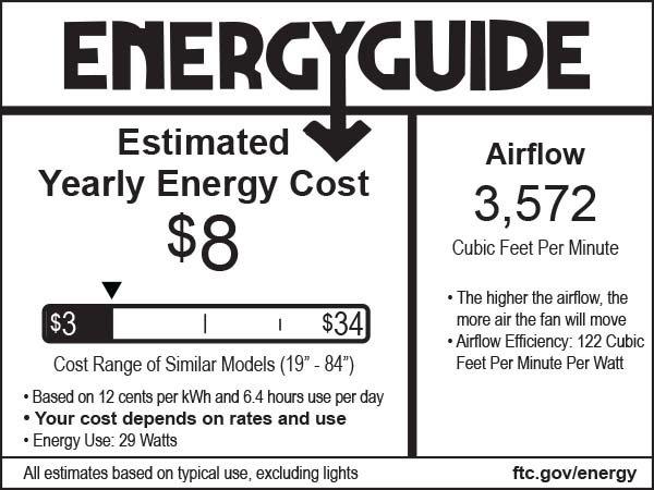 Minka Aire Flat White 3 -Blade Ceiling Fan with 44 in. Blade Span 