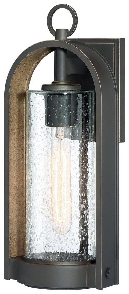 Minka Oil Rubbed Bronze/Gold Highlights 60W 1-Light Medium E-26 Outdoor Wall Sconce 