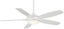 52 in. 70.1W 5-blade 1-Light Ceiling Fan in White