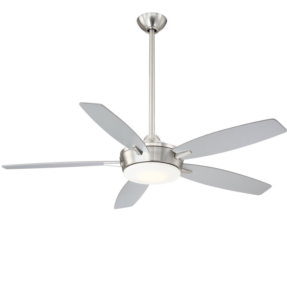 Minka Aire Brushed Nickel 52 in. 70.1W 5-blade 1-Light Ceiling Fan 