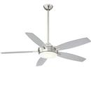 Minka Aire Brushed Nickel 52 in. 70.1W 5-blade 1-Light Ceiling Fan 