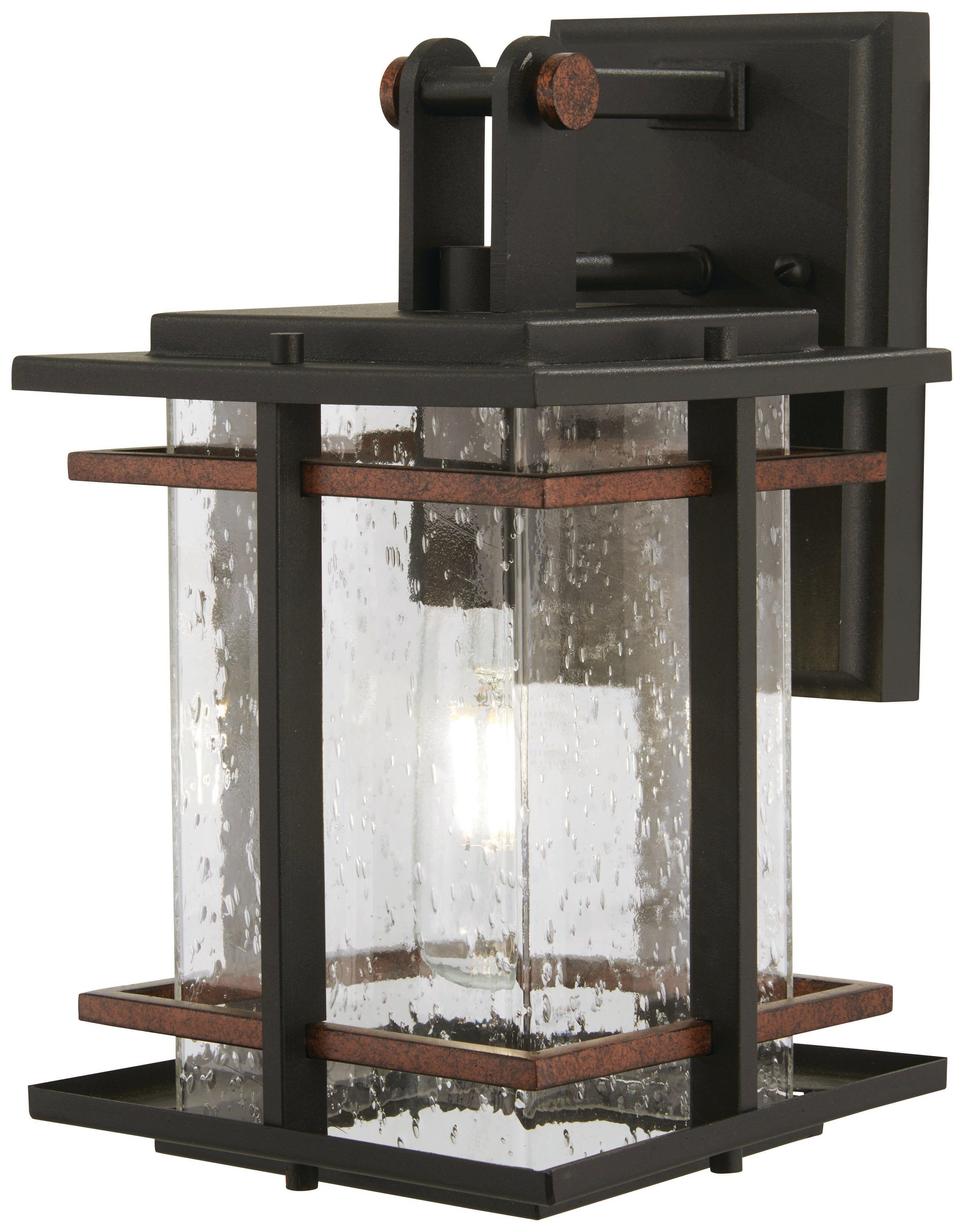Minka Lavery Black 60W 1-Light Medium E-26 Incandescent Outdoor Wall Sconce 