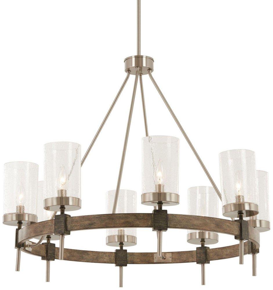 Minka Lavery Stone Grey 8 LT CHANDELIER 
