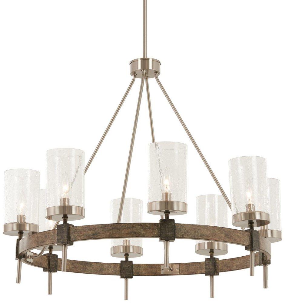 Minka Lavery Stone Grey 8 LT CHANDELIER 