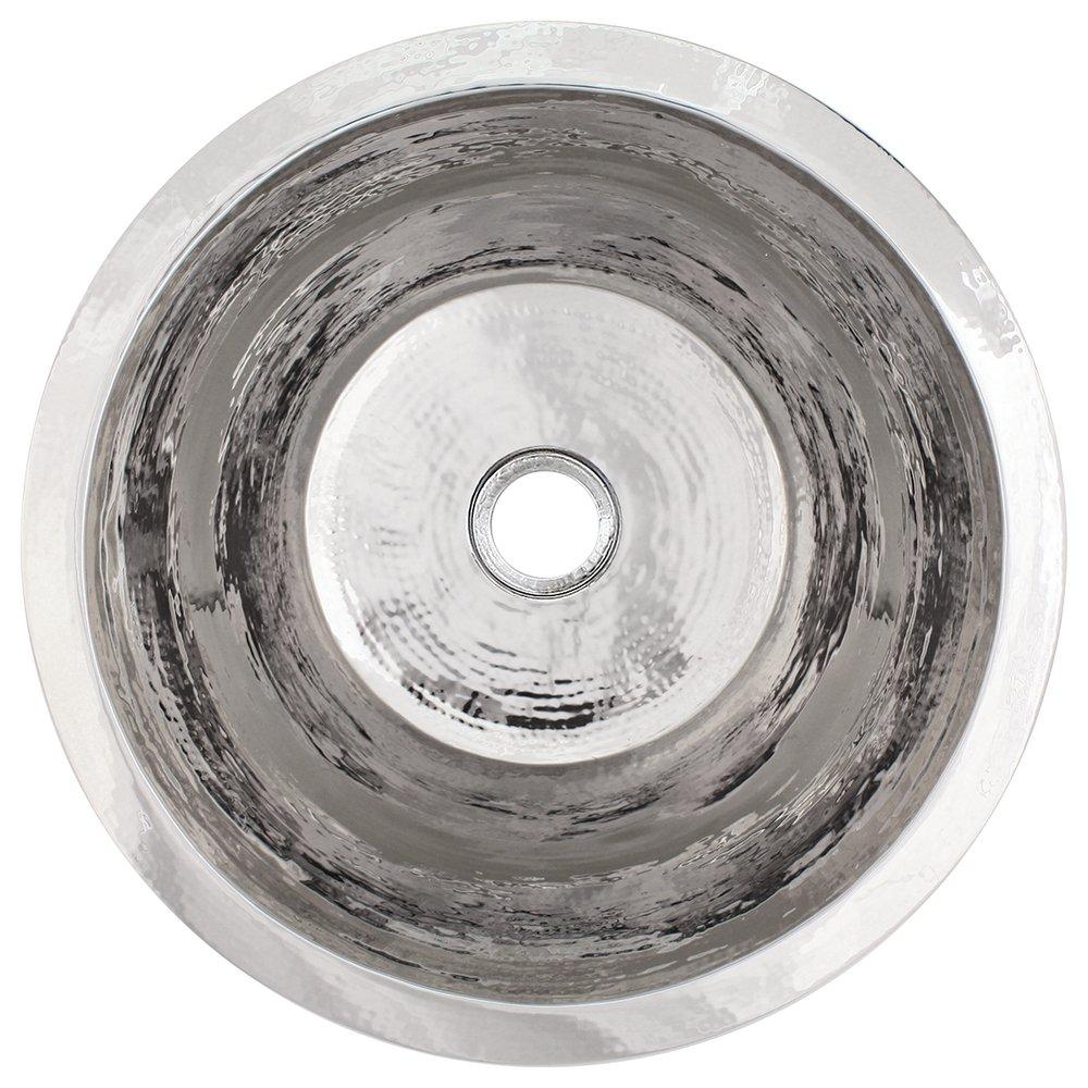 Linkasink Polished Nickel 1-Bowl Drop-In and Undermount Service Sink 