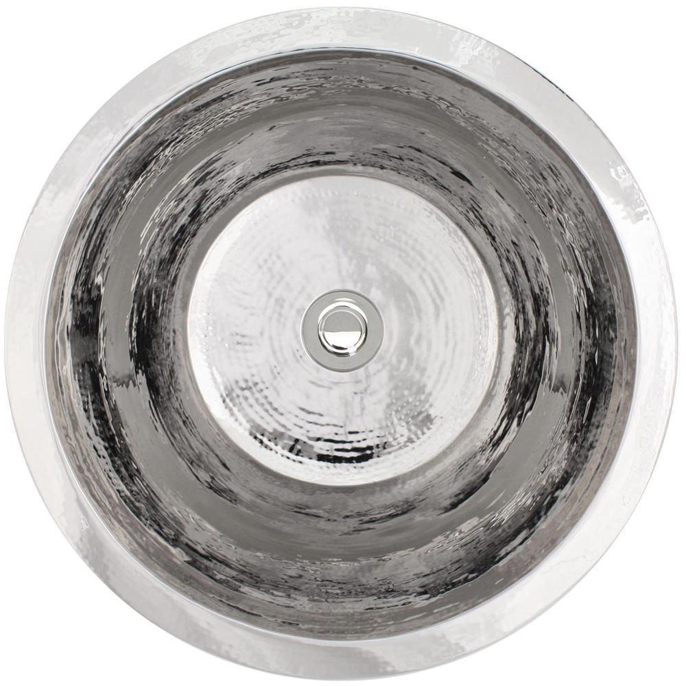 Linkasink Polished Nickel 1-Bowl Drop-In and Undermount Service Sink 