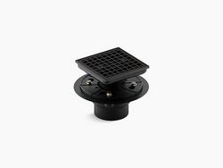 2 - 3 in. PVC Tile-In Square Shower Drain in Matte Black