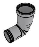 2/4 60/100 CONDENSING 90 DEGREE DIVERTER NOSE 