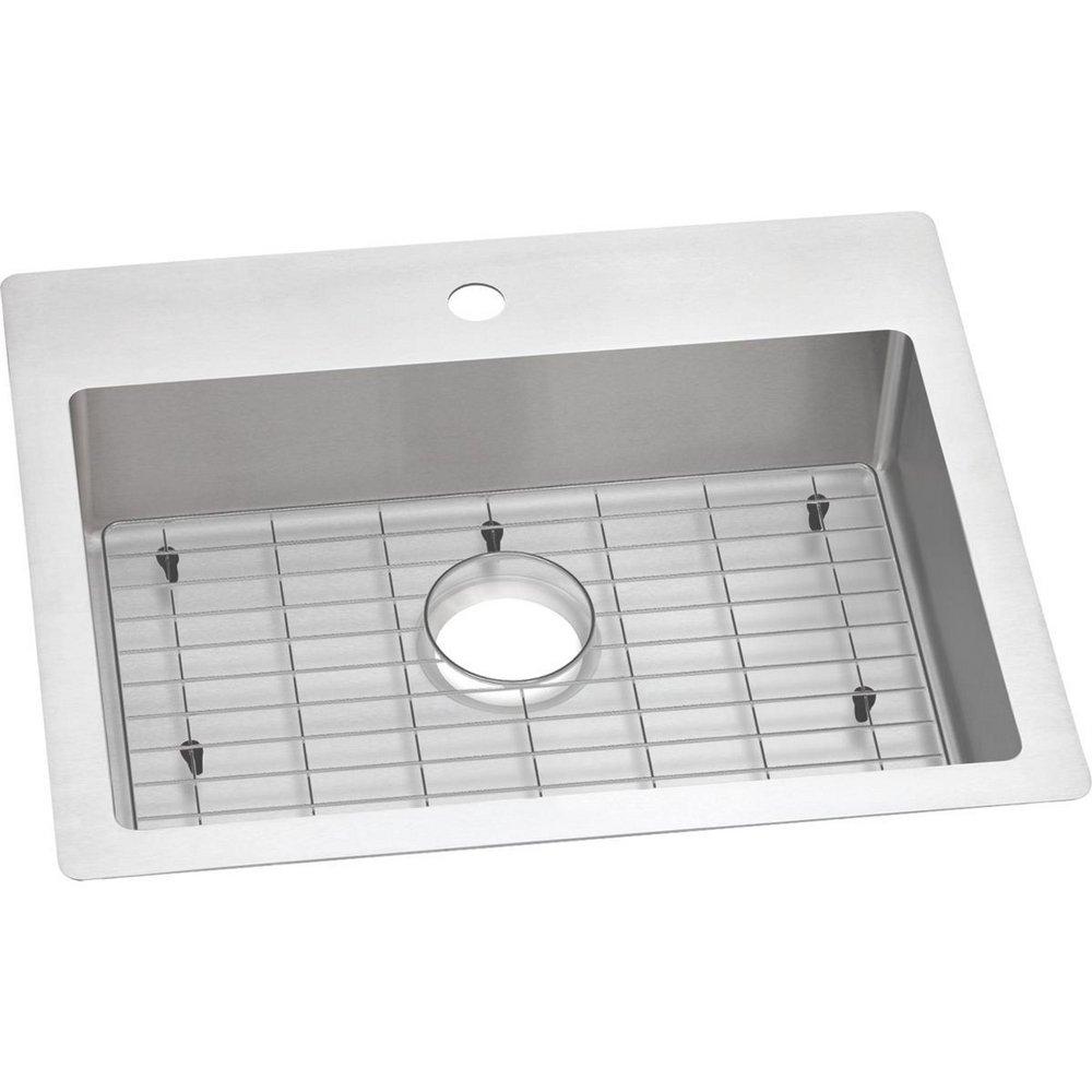 Elkay Polished Satin 25 x 22 in. Stainless Steel Single Bowl Dual Mount Kitchen Sink in Polished Satin 