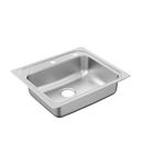 25 x 22 in. 2 Hole Stainless Steel Single Bowl Drop-in Kitchen Sink in Matte Stainless Steel