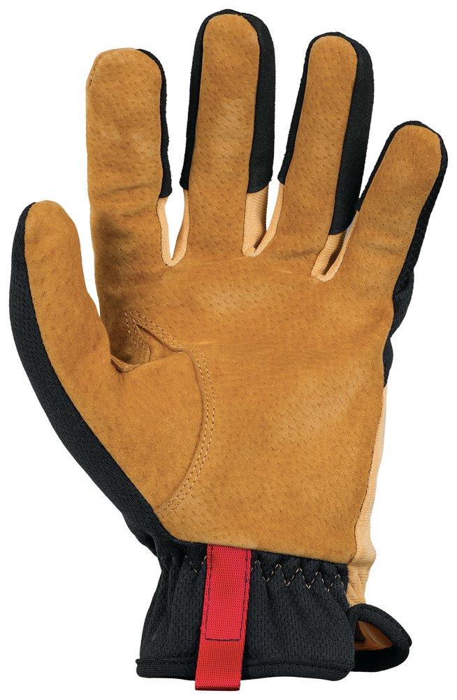 Mechanix Wear Brown Grain Leather Glove in Brown and Black 