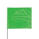Presco PresGlo Green 21 x 4 x 5 in. Plastic and Wire Marking Flag (Pack of 100) 
