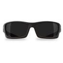 Black Frame Safety Glass with Smoke Lens
