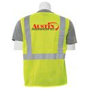 S Size Polyester Mesh Class-2 Vest in Hi-Viz Lime Yellow