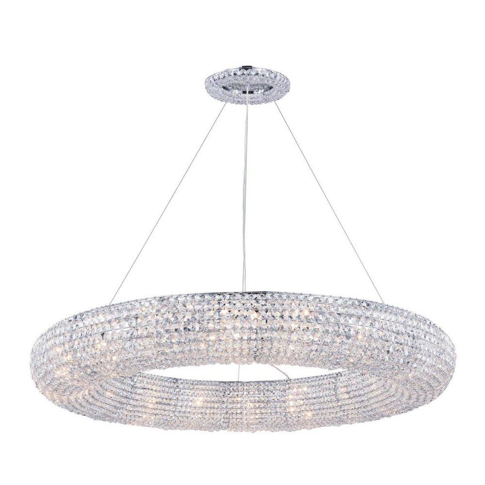 Elegant Lighting Polished Chrome 41 in. 20W 18-Light Bi-Pin G9 Xenon Chandelier 
