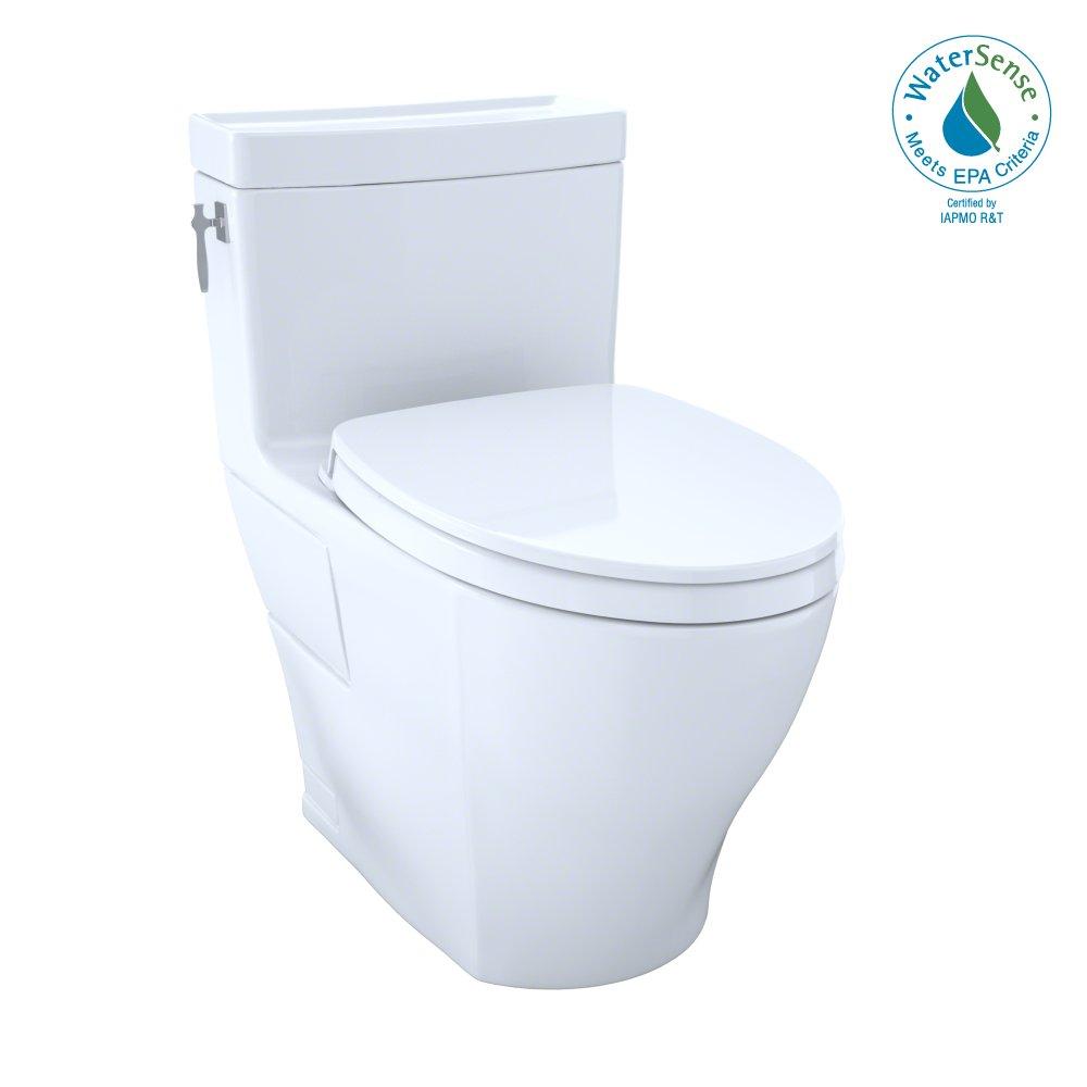 TOTO Cotton 1.28 gpf Elongated Floor Mount One Piece Toilet 