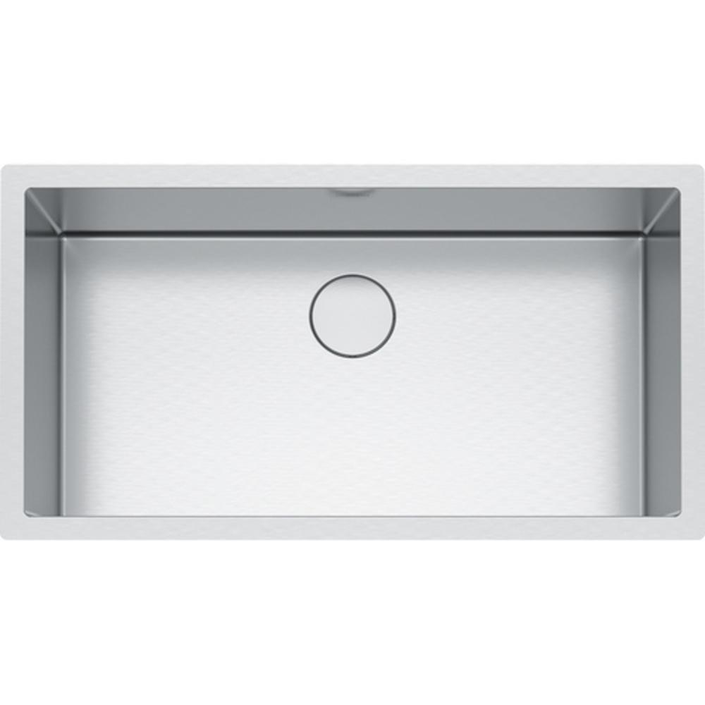 Franke Stainless Steel 35-1/2 x 19-1/2 in. No Hole Single Bowl Undermount Kitchen Sink 