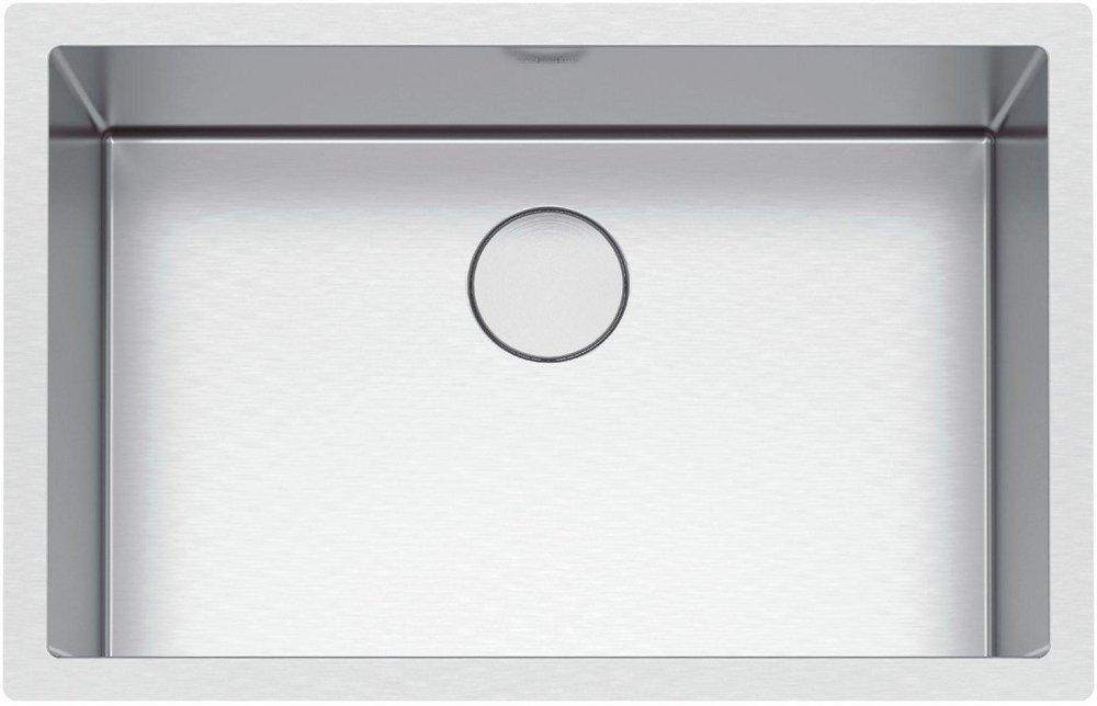 Franke Steel 29-1/2 x 19-1/2 in. No-Hole Single Bowl Undermount Kitchen Sink 