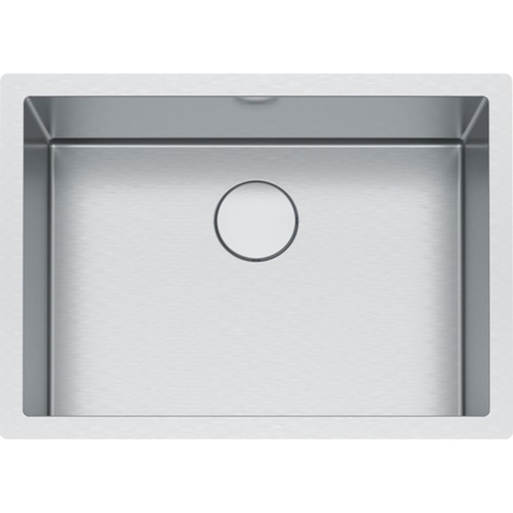 Franke Stainless Steel 26-1/2 x 19-1/2 in. No Hole Single Bowl Undermount Kitchen Sink 