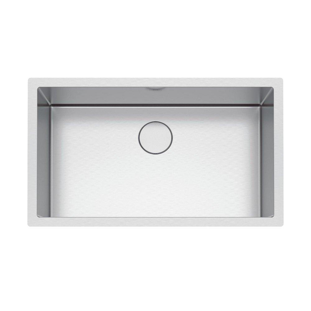 Franke Stainless Steel 32-1/2 x 19-1/2 in. No Hole Single Bowl Undermount Kitchen Sink 