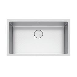 32-1/2 in. Undermount Stainless Steel Single Bowl Kitchen Sink