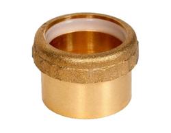 1-1/2 in. Sweat x Slip Joint Straight Cast Brass DWV Trap Adapter