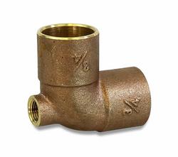 3/4 x 1/8 x 3/4 in. Sweat x FIPS x Sweat Cast Brass Reducing Tee