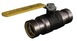 1-1/4 in. Carbon Steel Press Lever Handle Gas Ball Valve