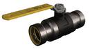 1-1/2 in. Carbon Steel Press Lever Handle Gas Ball Valve