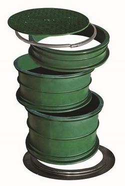 24 x 6 in. Polypropylene Paving Riser in Black