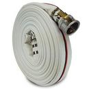 2 in. x 50 ft. Male Camlock x Female Camlock Straight Aluminum and Polyester Single Jacket Mill Hose in White