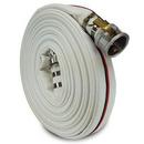 Hose Power White 50 ft. Male Camlock x Female Camlock Straight Aluminum and Polyester Single Jacket Mill Hose in White 