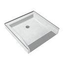 FIAT Products White/Black 36 x 36 in. Terrazzo Shower Base with Centre Drain 