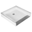FIAT Products White/Black 39 x 39 in. Terrazzo Shower Base with Centre Drain 