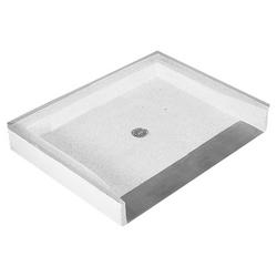 60 in. x 36 in. Shower Base in Black with White