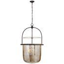 60W 4-Light Candelabra E-12 Pendant Light in Aged Iron