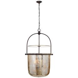 60W 4-Light Candelabra E-12 Pendant Light in Aged Iron