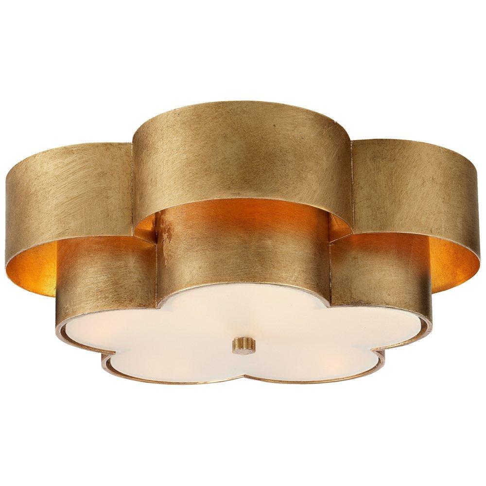 Visual Comfort & Co. Signature Gild 40W 4-Light Candelabra E-12 Flush Mount Ceiling Fixture 