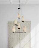 Visual Comfort & Co. Signature Aged Iron 45-1/4 x 34-1/4 in. 40W 1-Tier 8-Light Modern Chandelier 